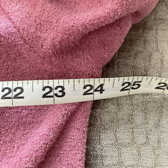 Vintage LL Bean Plush Robe w/ Belt & Pockets Womens Medium Pink - Picture 6 of 7